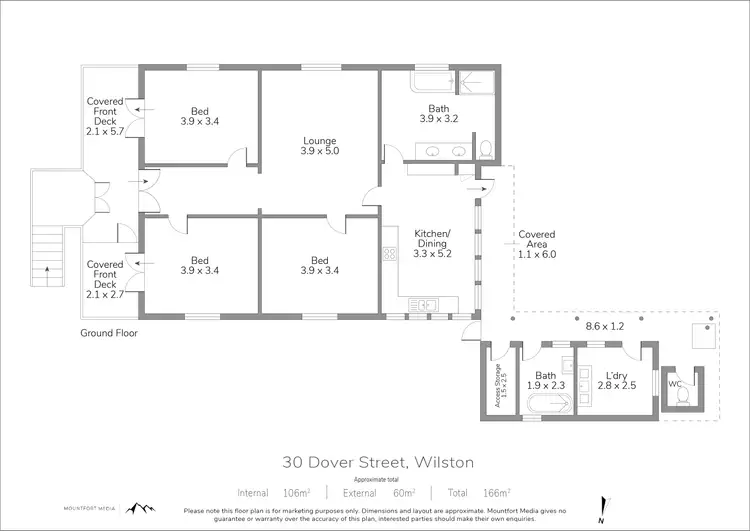 Floorplan of Homely house listing, 30 Dover Street, Wilston QLD 4051