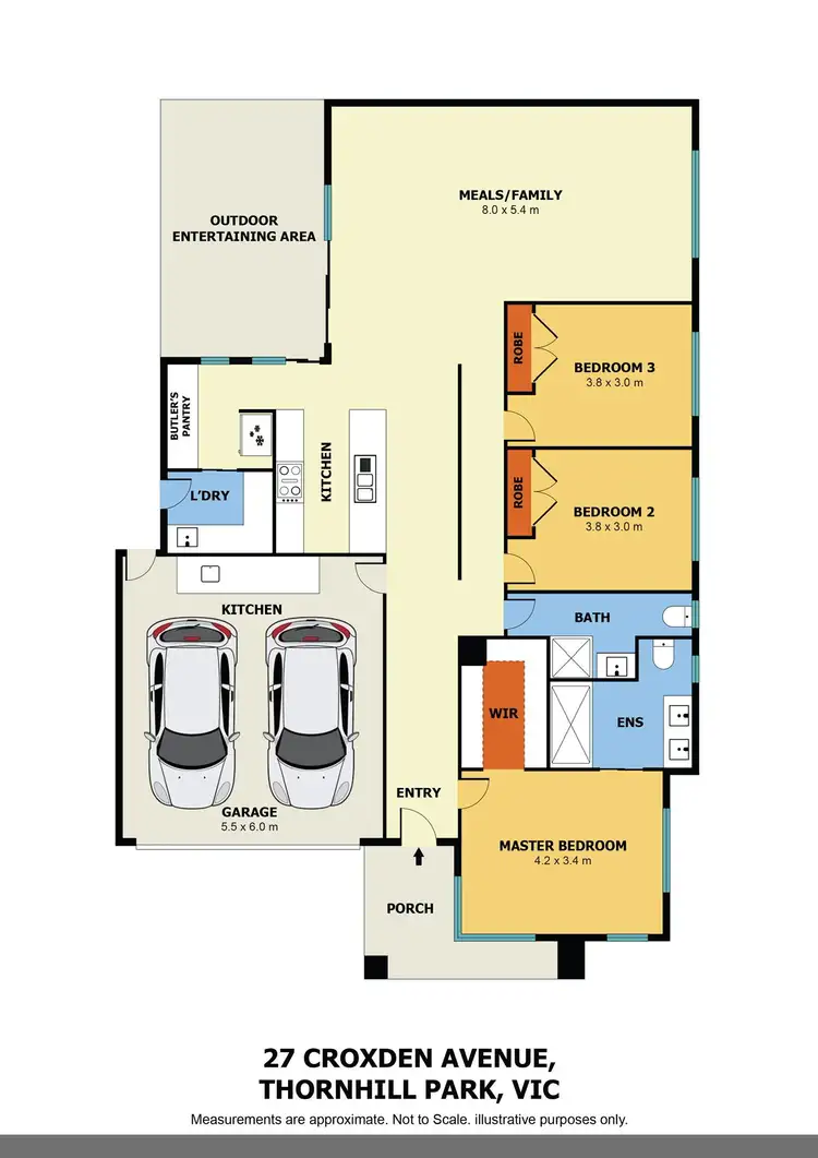 Floorplan of Homely house listing, 27 Croxden Avenue, Thornhill Park VIC 3335