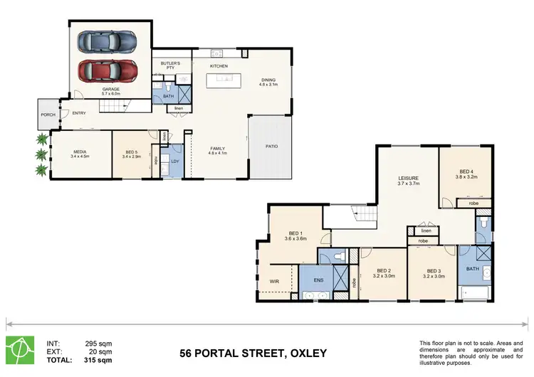 Floorplan of Homely house listing, 56 Portal Street, Oxley QLD 4075