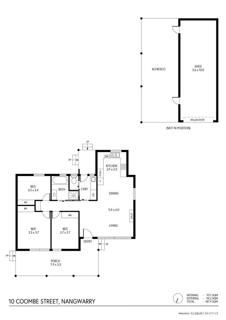 Floorplan of Homely house listing, 10 Coombe Street, Nangwarry SA 5277