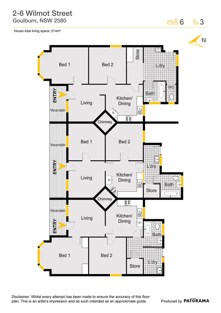 Floorplan of Homely house listing, 2-6 Wilmot Street, Goulburn NSW 2580