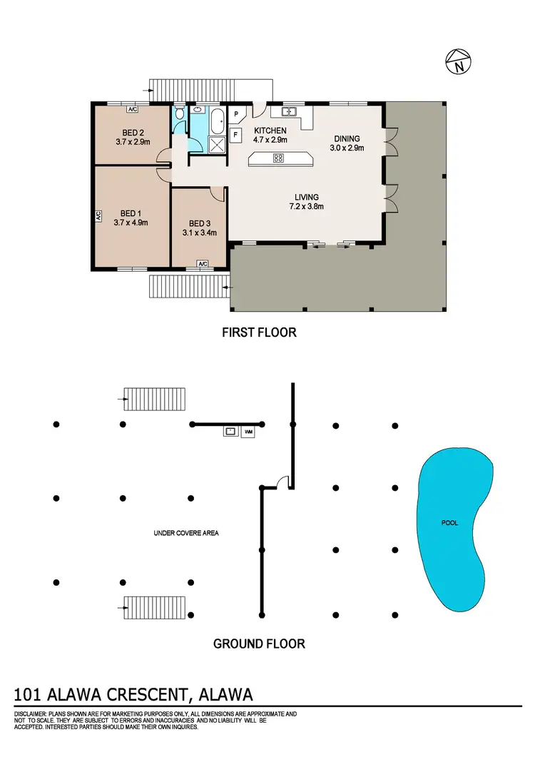 Floorplan of Homely house listing, 101 Alawa Crescent, Alawa NT 810