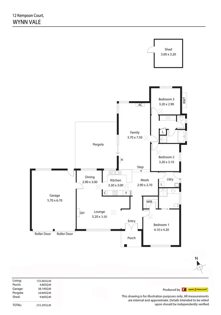 Floorplan of Homely house listing, 12 Kempson Court, Wynn Vale SA 5127