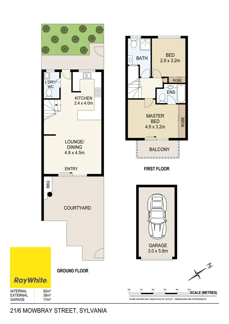 Floorplan of Homely townhouse listing, 21/6 Mowbray Street, Sylvania NSW 2224
