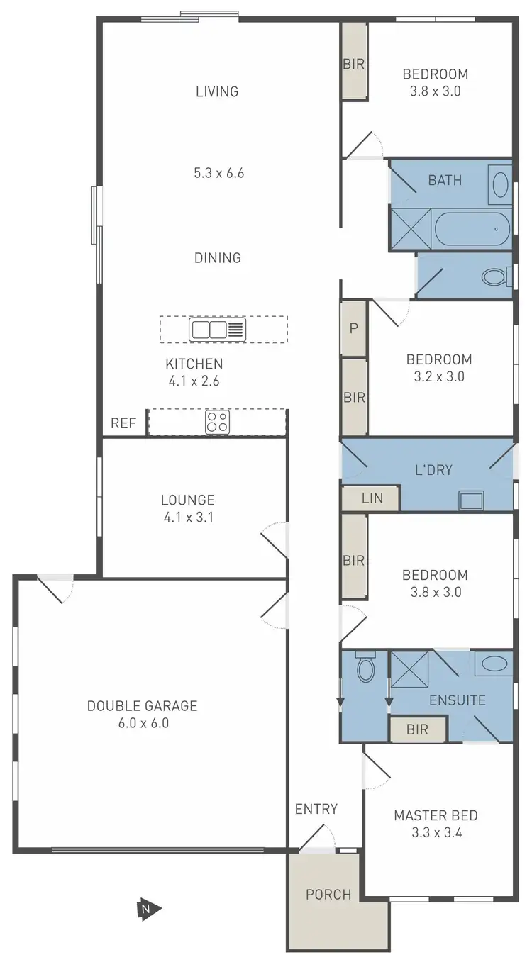 Floorplan of Homely house listing, 3 Iluka Drive, Werribee VIC 3030