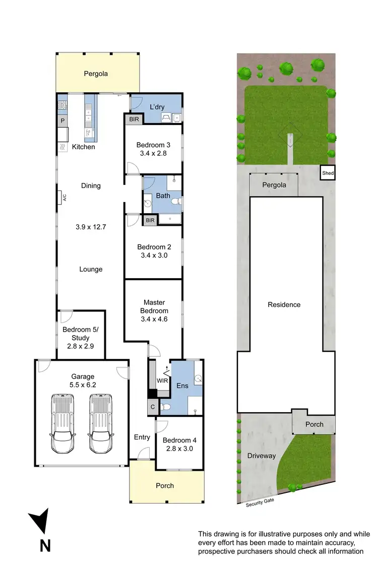 Floorplan of Homely house listing, 44 Toolambool Road, Carnegie VIC 3163