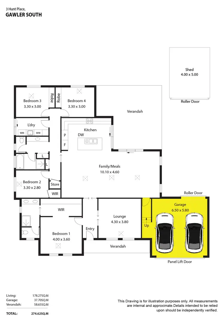 Floorplan of Homely house listing, 3 Hunt Place, Gawler South SA 5118
