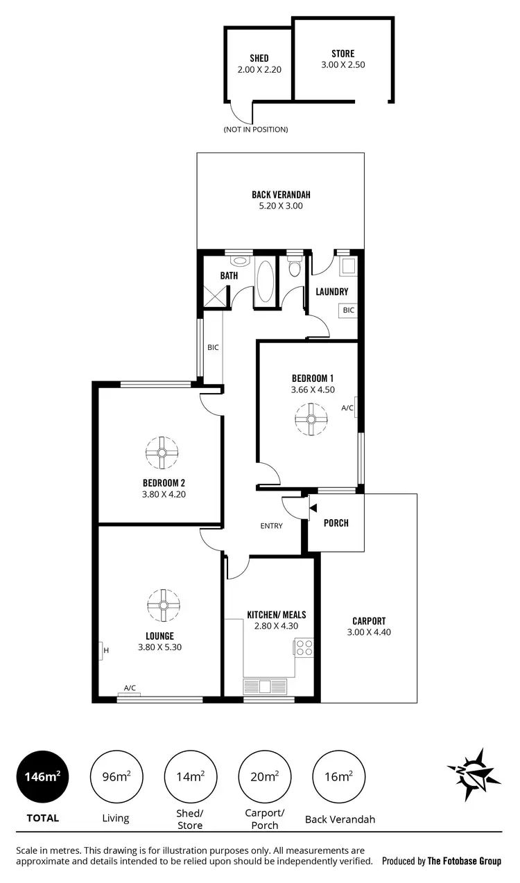 Floorplan of Homely house listing, 551 Tapleys Hill Road, Fulham Gardens SA 5024