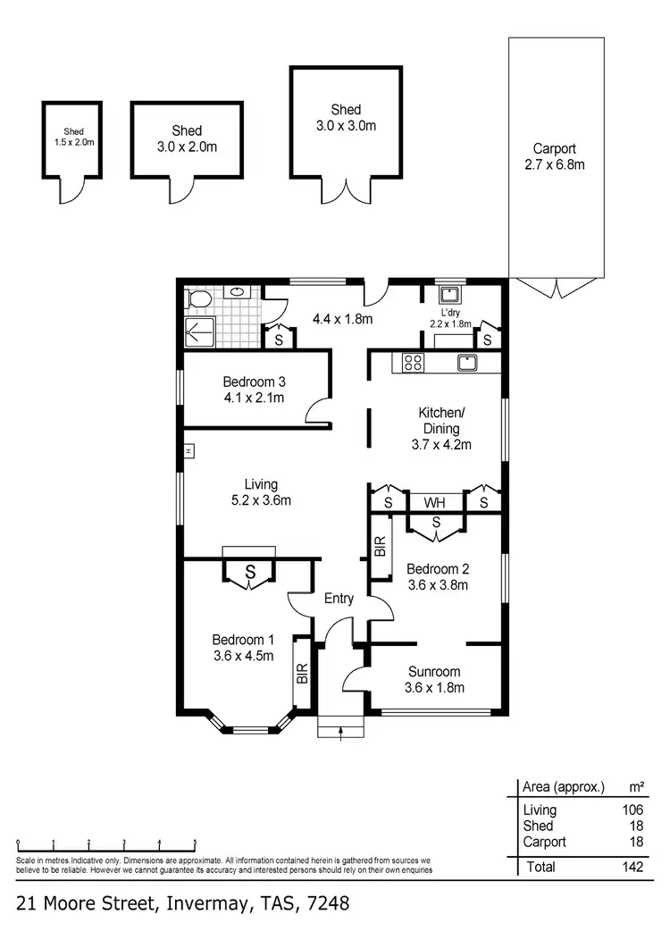 Floorplan of Homely house listing, 21 Moore Street, Invermay TAS 7248