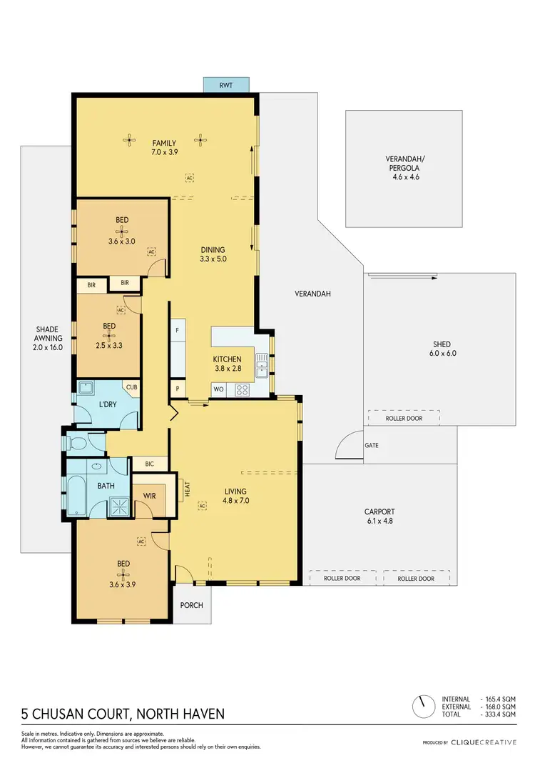 Floorplan of Homely house listing, 5 Chusan Court, North Haven SA 5018