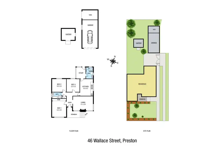 Floorplan of Homely house listing, 46 Wallace Street, Preston VIC 3072