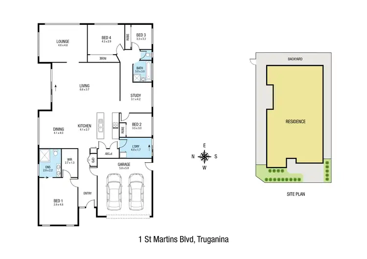 Floorplan of Homely house listing, 1 St Martins Boulevard, Truganina VIC 3029