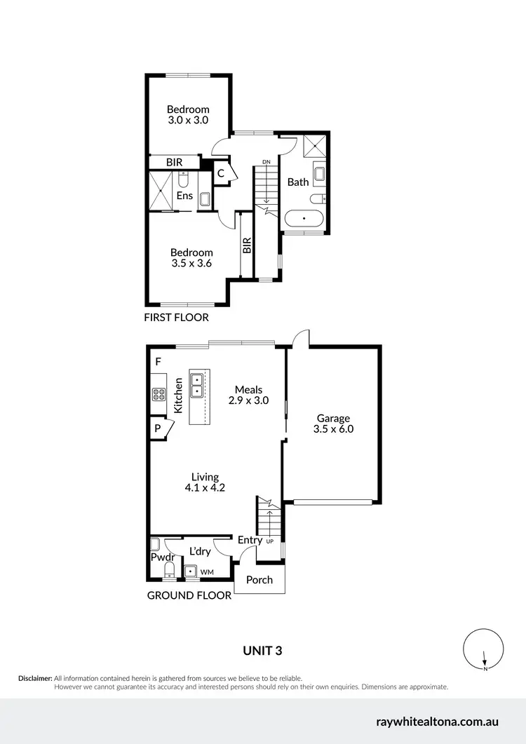 Floorplan of Homely townhouse listing, 3/24 Edward Avenue, Altona North VIC 3025