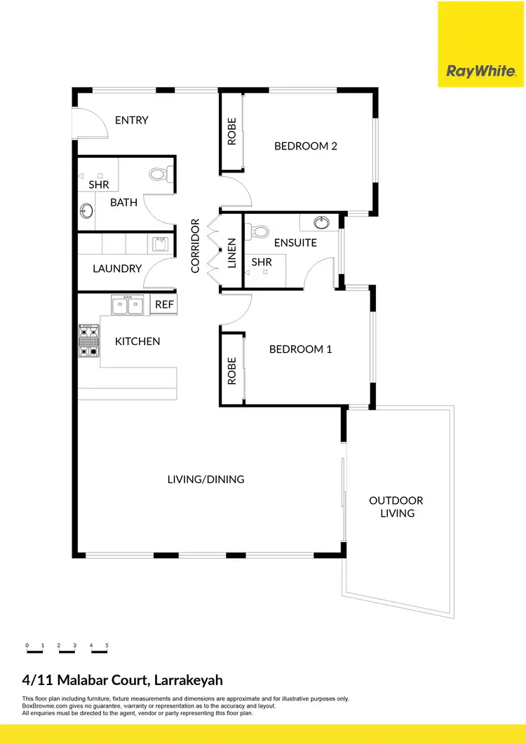 Floorplan of Homely unit listing, 4/11 Malabar Court, Larrakeyah NT 820