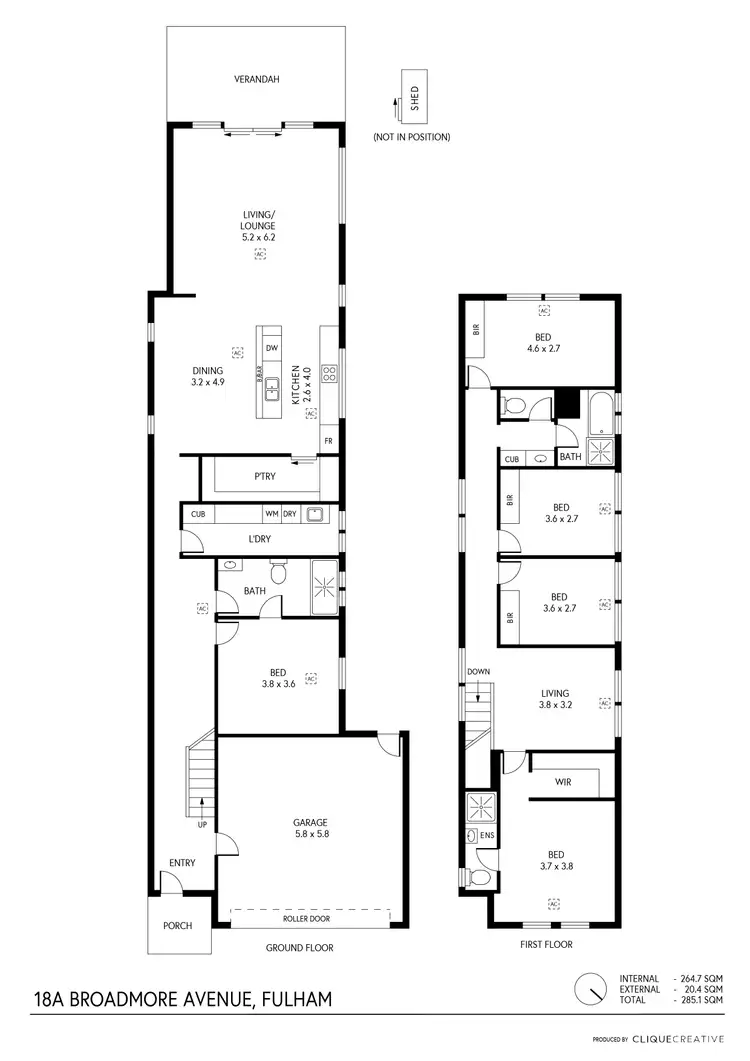 Floorplan of Homely house listing, 18A Broadmore Avenue, Fulham SA 5024