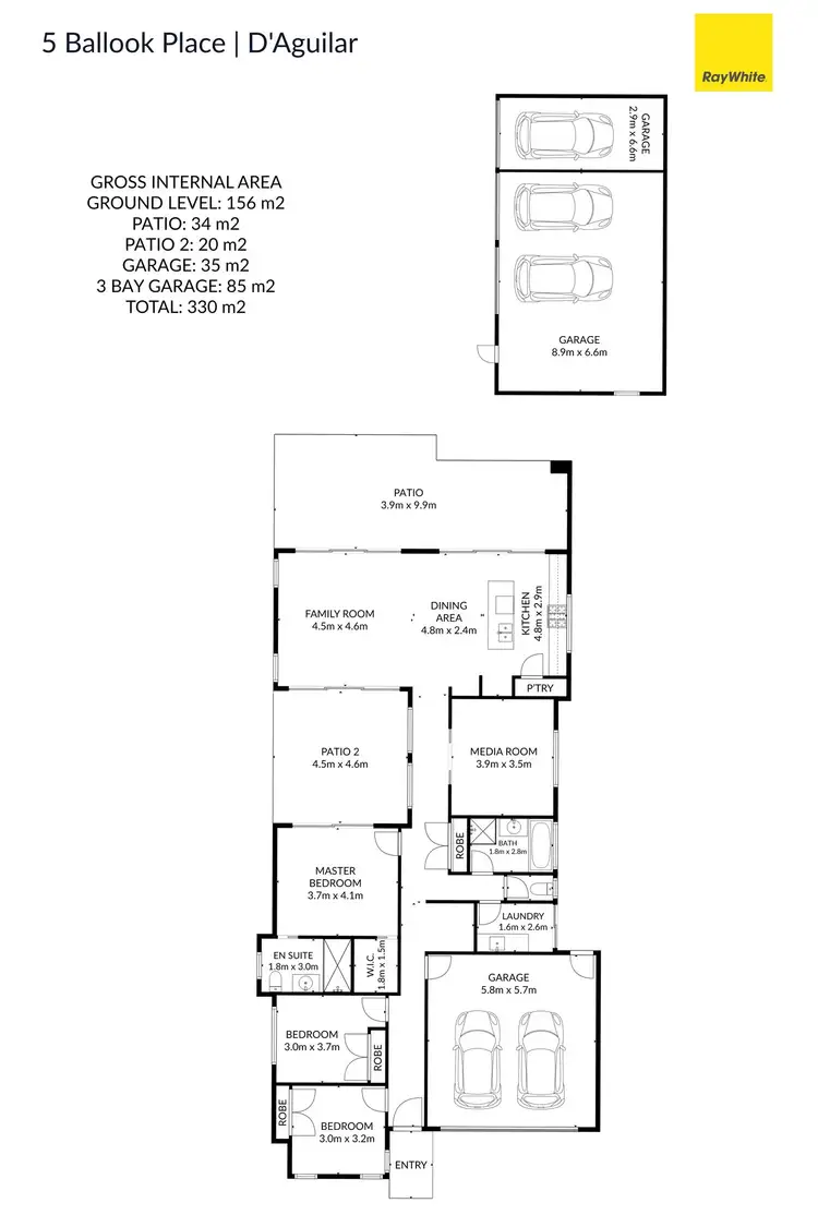 Floorplan of Homely house listing, 5 Ballook Place, D'aguilar QLD 4514