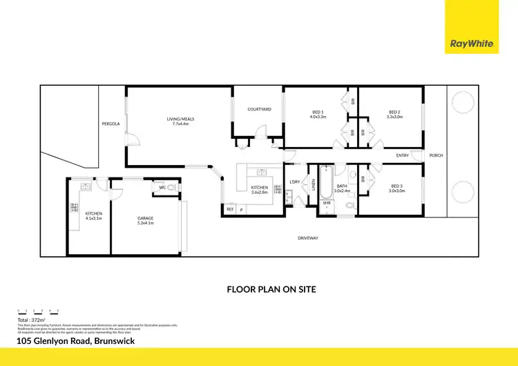 Floorplan of Homely house listing, 105 Glenlyon Road, Brunswick VIC 3056