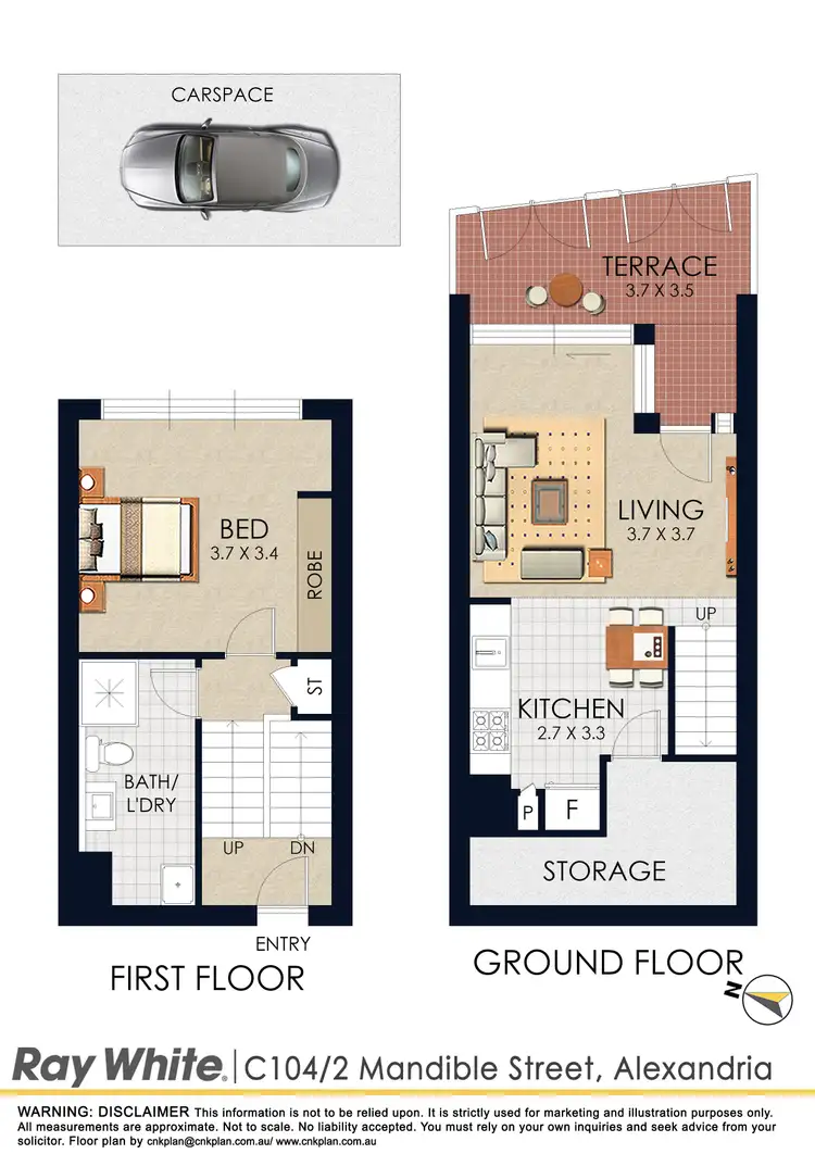 Floorplan of Homely apartment listing, C104/2 Mandible Street, Alexandria NSW 2015
