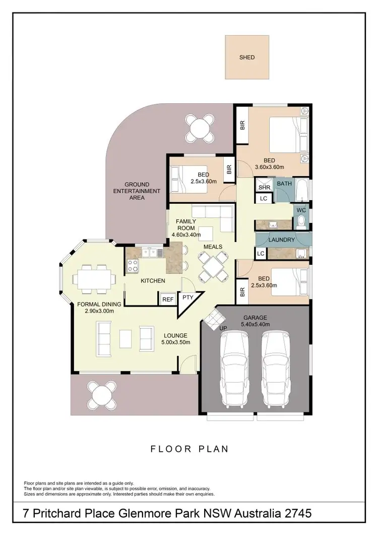 Floorplan of Homely house listing, 7 Pritchard Place, Glenmore Park NSW 2745