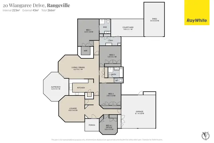 Floorplan of Homely house listing, 20 Wiangaree Drive, Rangeville QLD 4350