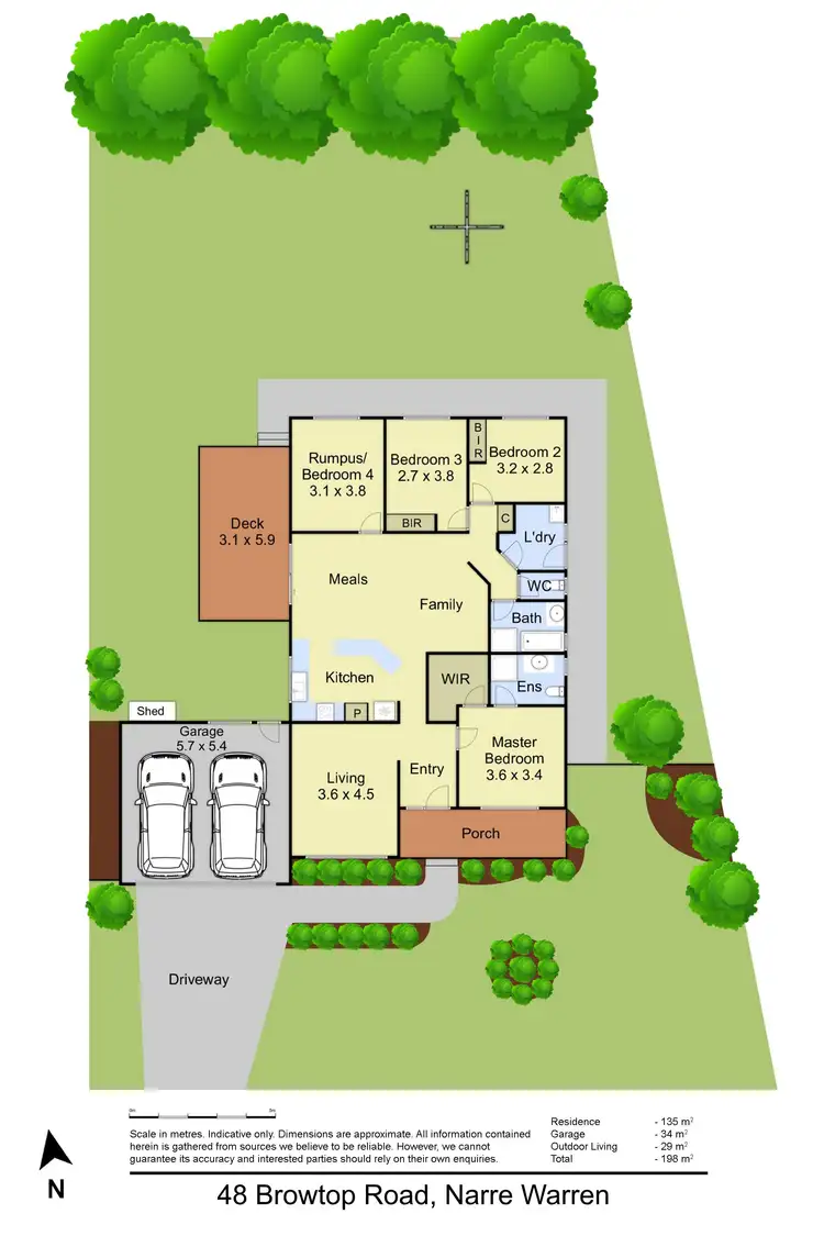Floorplan of Homely house listing, 48 Browtop Road, Narre Warren VIC 3805