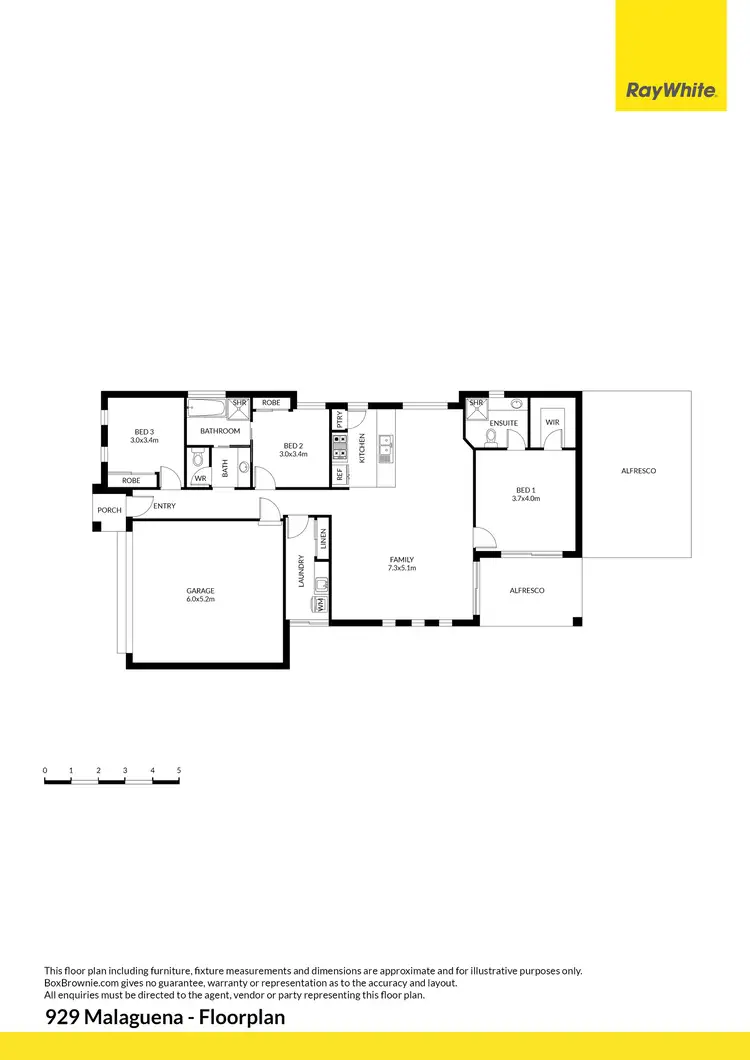 Floorplan of Homely house listing, 929 Malaguena Avenue, Glenroy NSW 2640