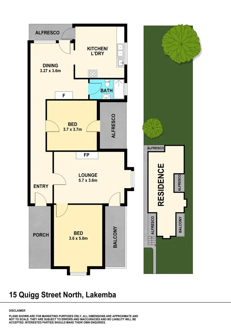 Floorplan of Homely house listing, 15 Quigg Street North, Lakemba NSW 2195