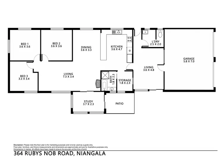 Floorplan of Homely rural property listing, 'Lagoona Downs' Rubys Nob Road, Niangala NSW 2354