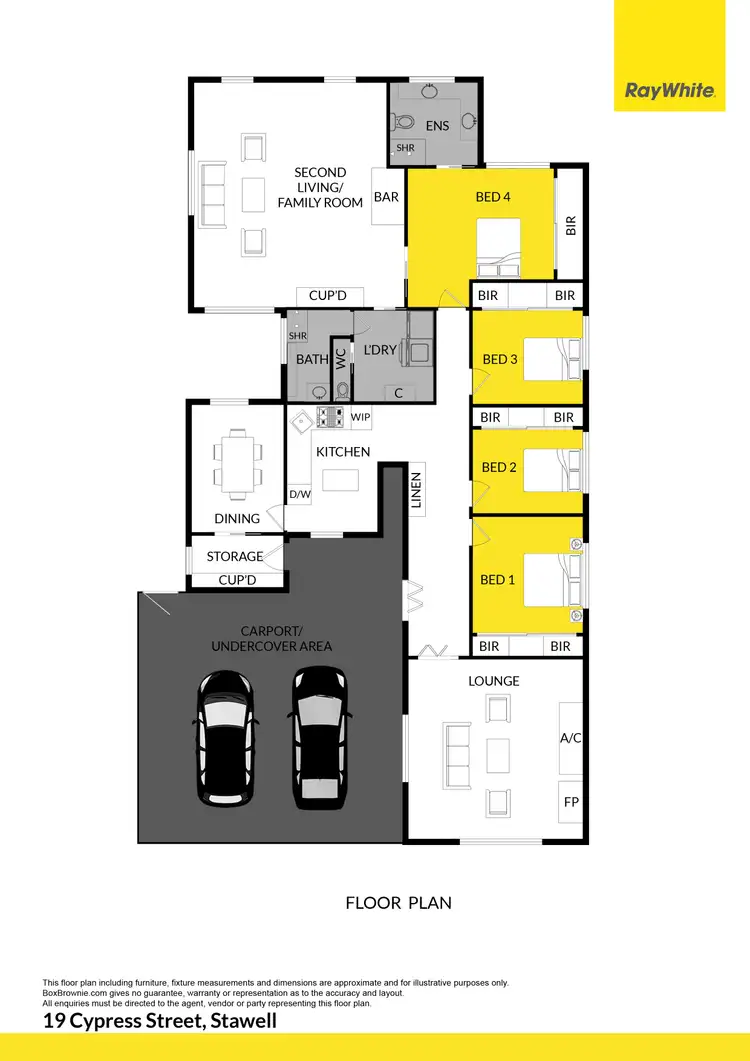 Floorplan of Homely house listing, 19 Cypress Street, Stawell VIC 3380