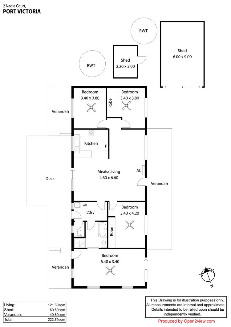Floorplan of Homely house listing, 2 Nagle Court, Port Victoria SA 5573