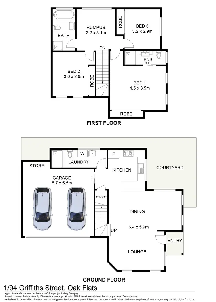 Floorplan of Homely house listing, 1/94 Griffiths Street, Oak Flats NSW 2529