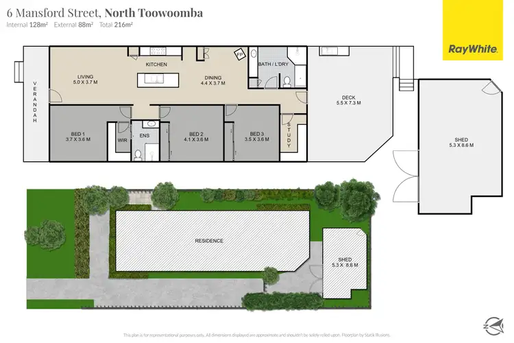 Floorplan of Homely house listing, 6 Mansford Street, North Toowoomba QLD 4350