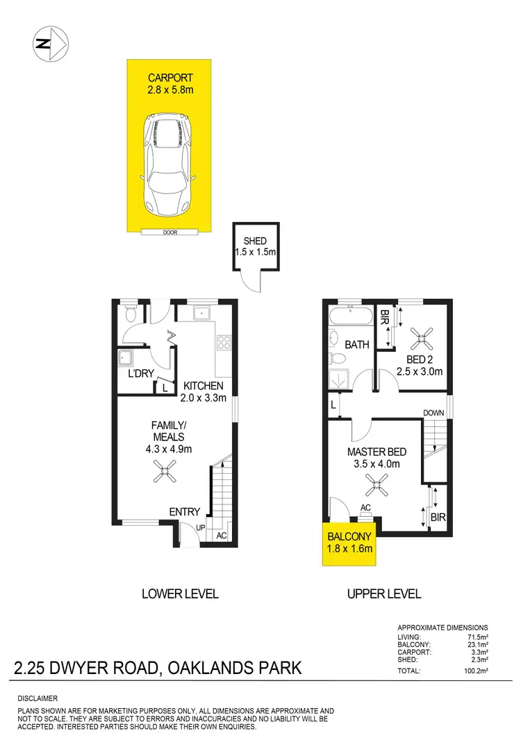 Floorplan of Homely unit listing, 2/25 Dwyer Road, Oaklands Park SA 5046