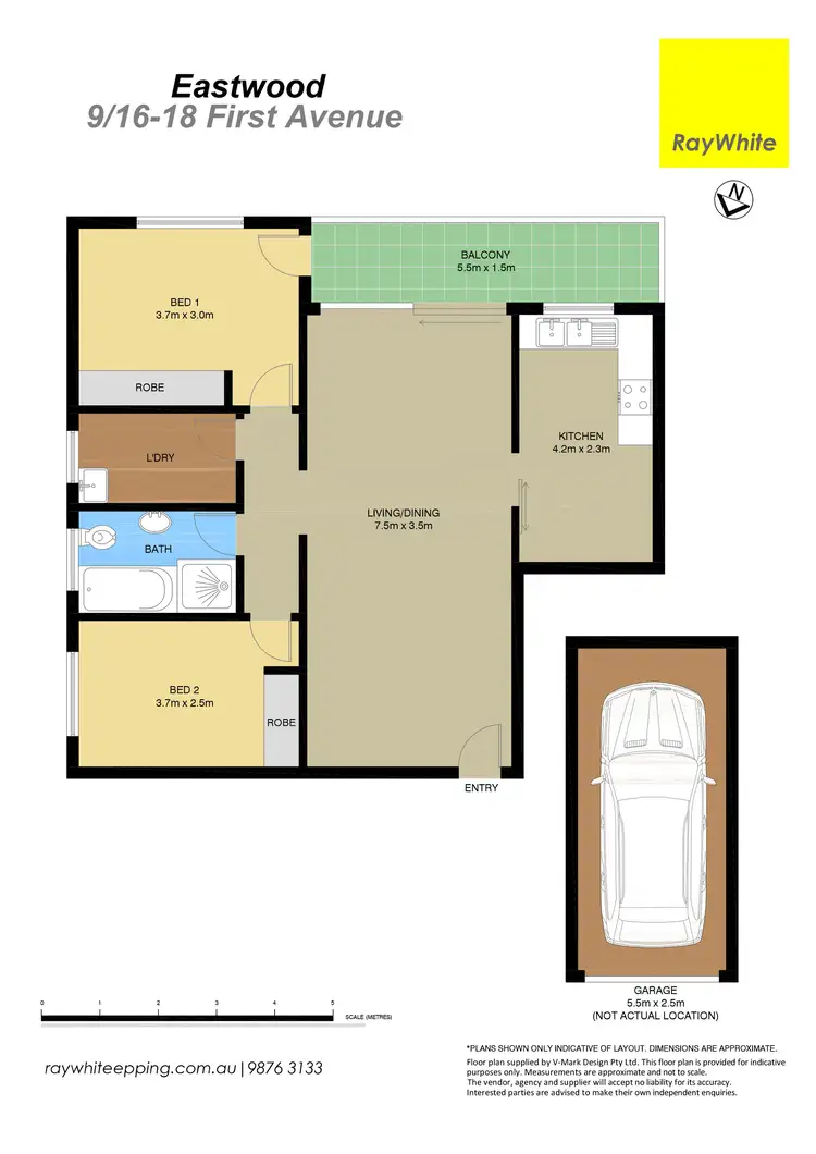 Floorplan of Homely unit listing, 9/16-18 First Avenue, Eastwood NSW 2122