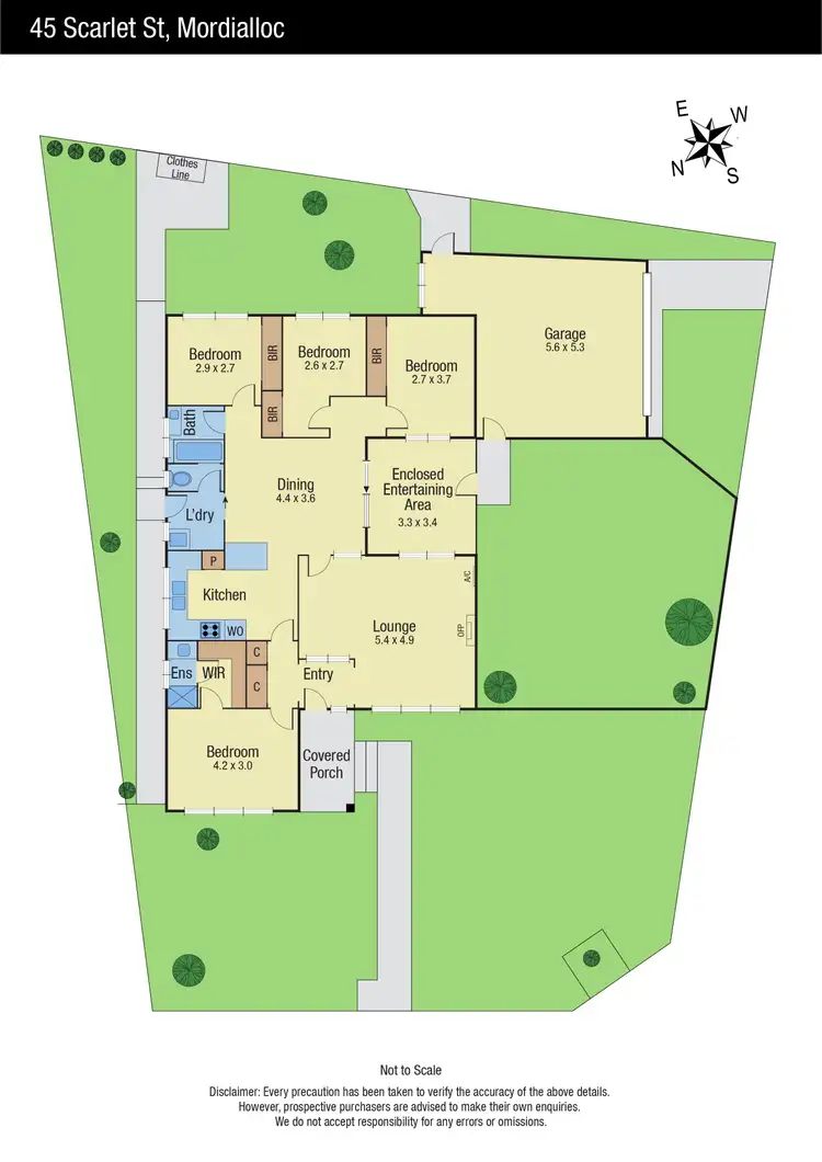 Floorplan of Homely house listing, 45 Scarlet Street, Mordialloc VIC 3195