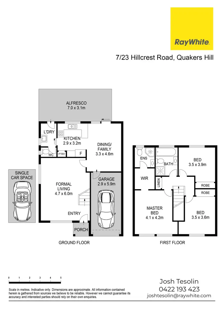 Floorplan of Homely townhouse listing, 7/23 Hillcrest Road, Quakers Hill NSW 2763