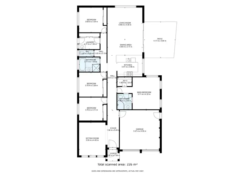 Floorplan of Homely house listing, 6 Honeyeater Circuit, Thurgoona NSW 2640