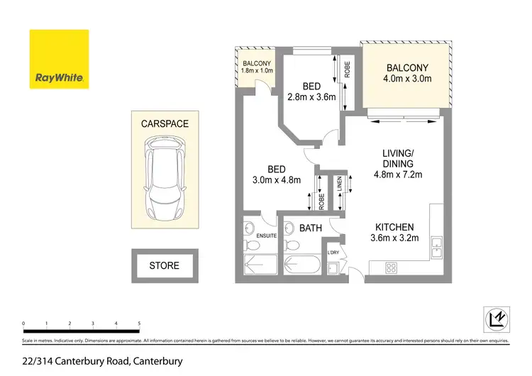 Floorplan of Homely apartment listing, 2.2/314 Canterbury Road (Access via Canton Street), Canterbury NSW 2193
