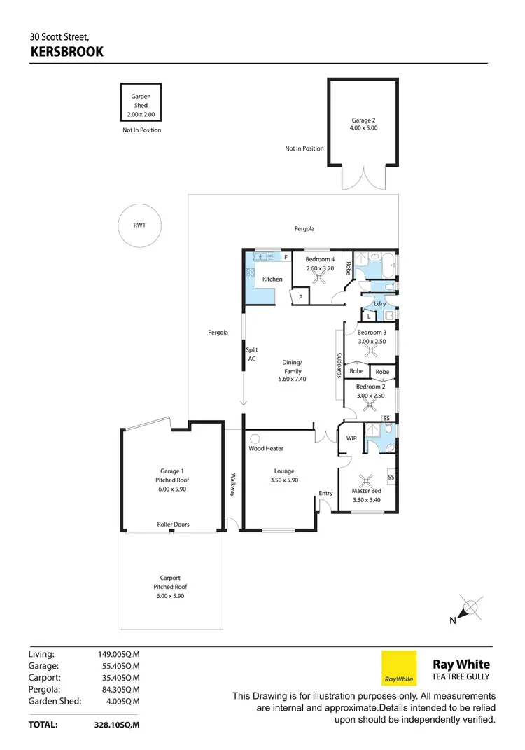 Floorplan of Homely house listing, 30 Scott Street, Kersbrook SA 5231