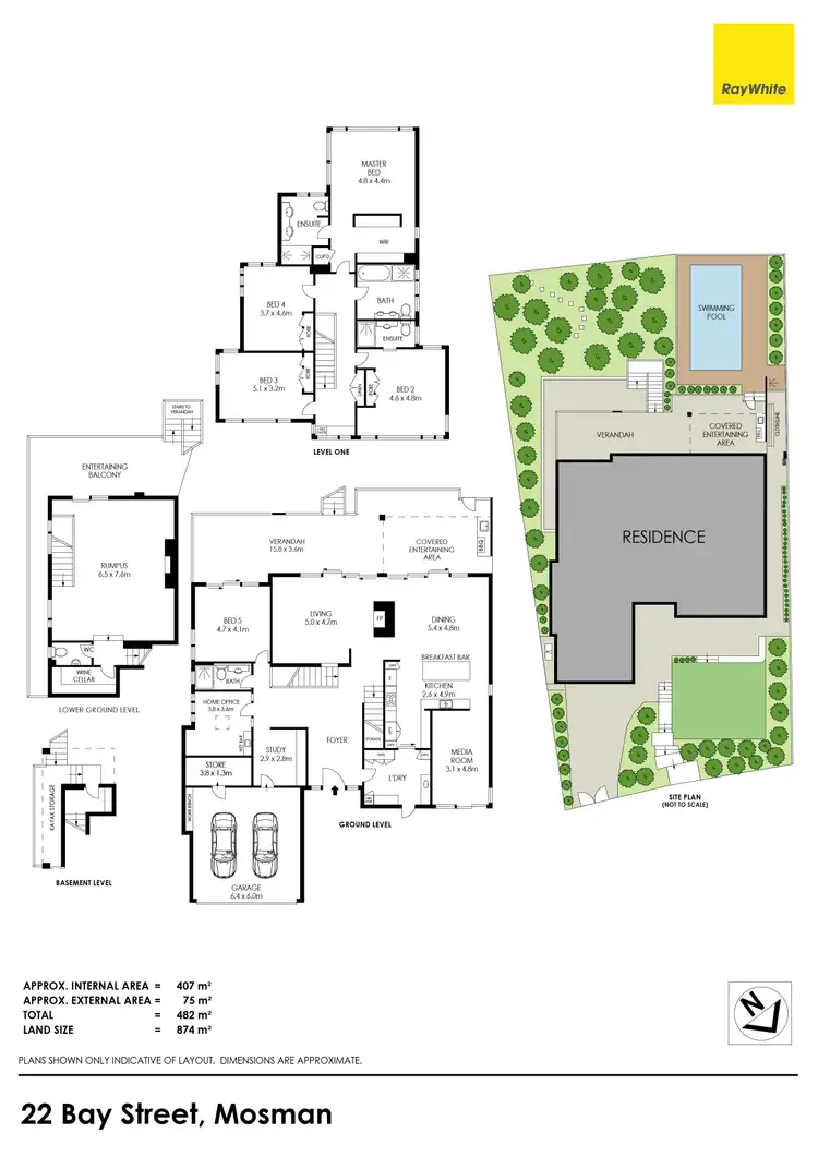 Floorplan of Homely house listing, 22 Bay Street, Mosman NSW 2088