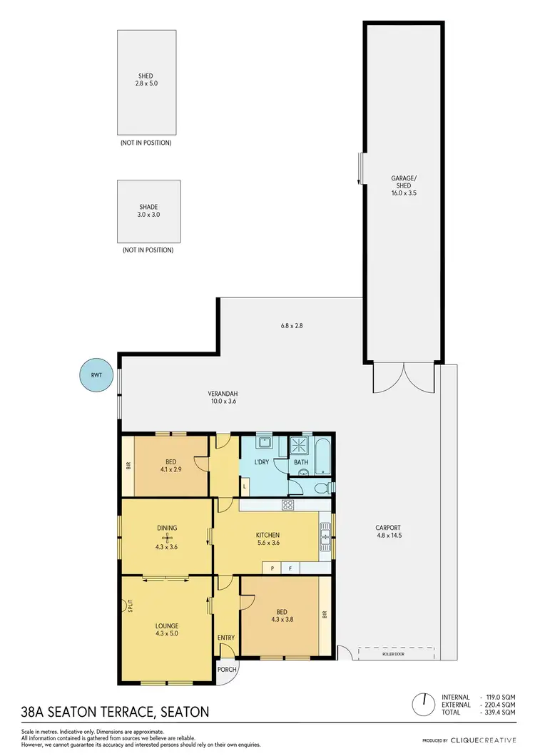 Floorplan of Homely house listing, 38A Seaton Terrace, Seaton SA 5023