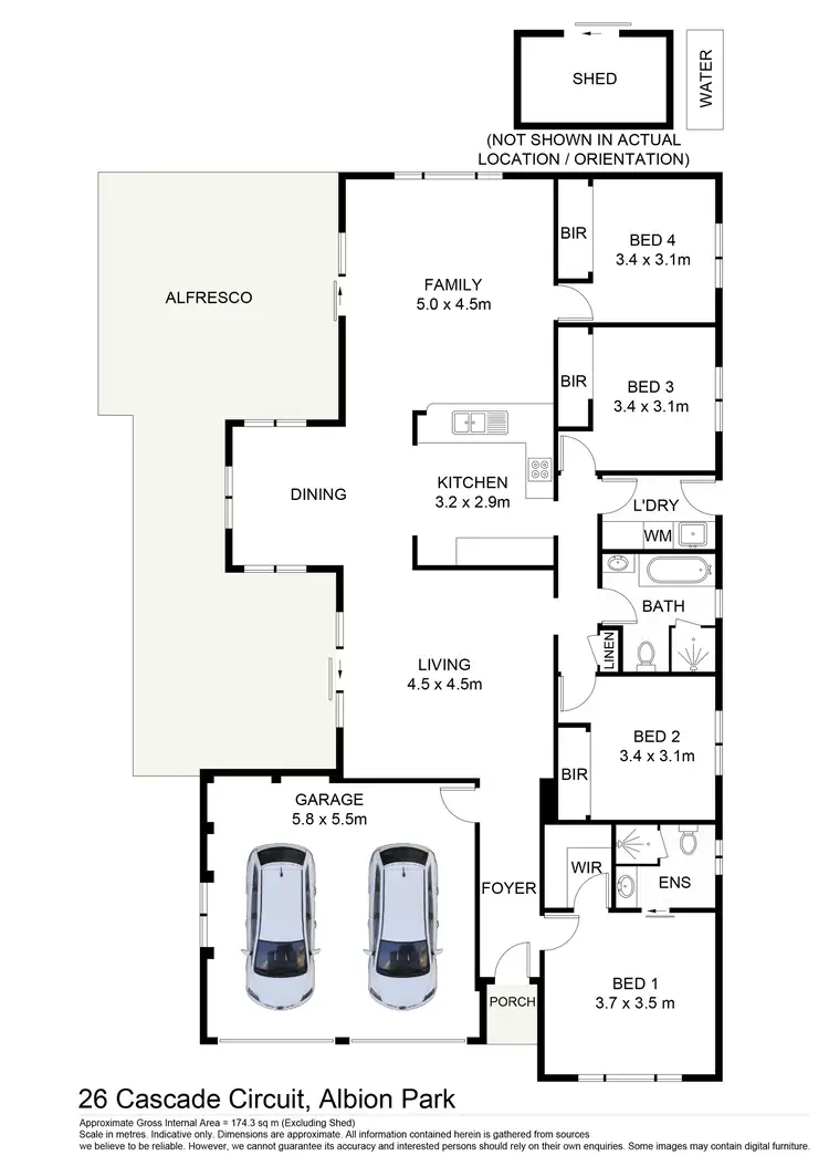Floorplan of Homely house listing, 26 Cascade Circuit, Albion Park NSW 2527