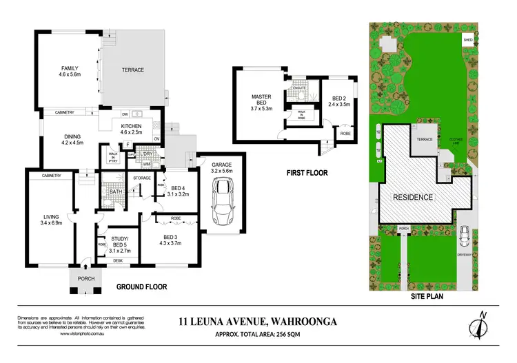 Floorplan of Homely house listing, 11 Leuna Avenue, Wahroonga NSW 2076