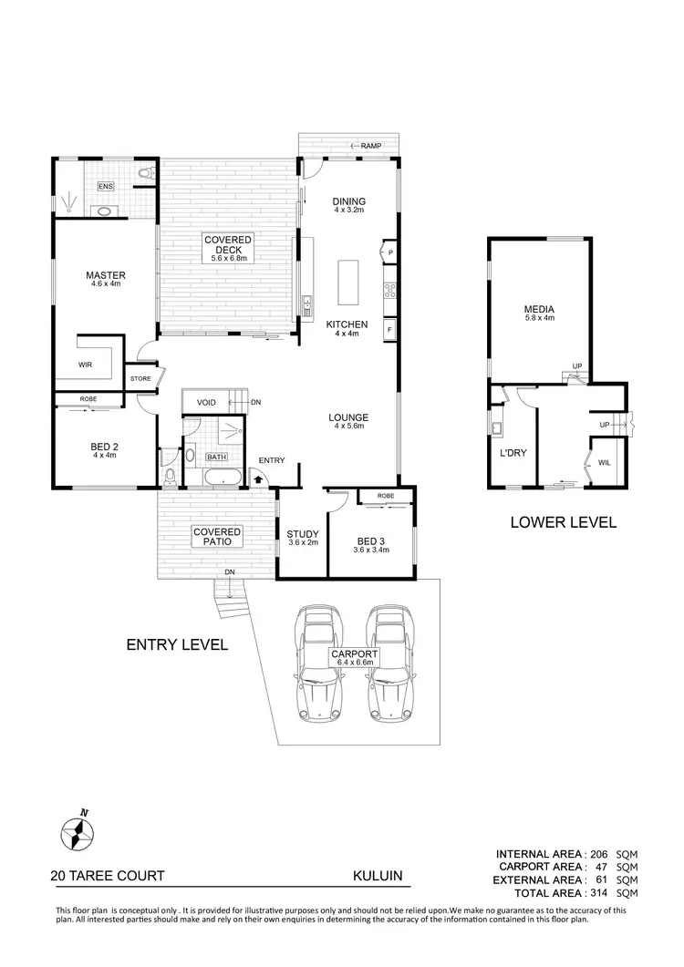 Floorplan of Homely house listing, 20 Taree Court, Kuluin QLD 4558