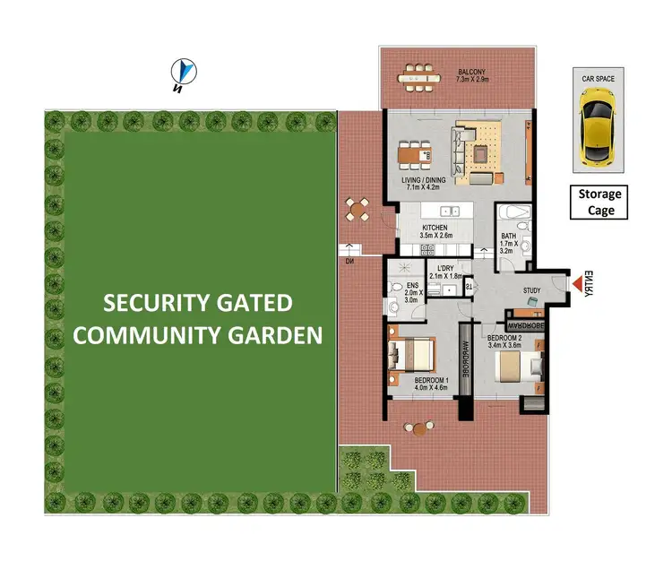 Floorplan of Homely apartment listing, 202/11 Shoreline Drive, Rhodes NSW 2138