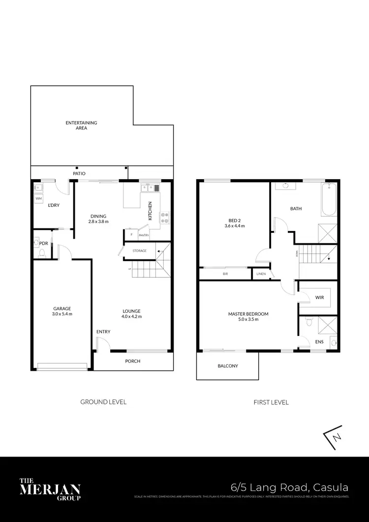 Floorplan of Homely townhouse listing, 6/5 Lang Road, Casula NSW 2170