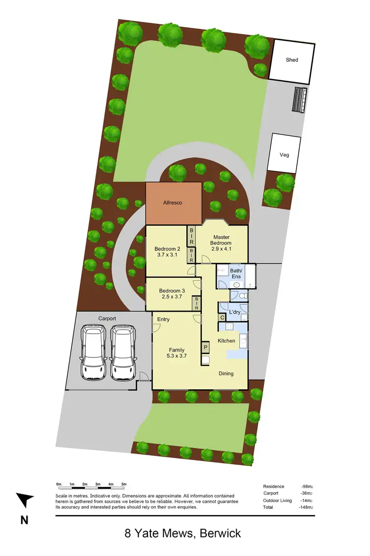 Floorplan of Homely house listing, 8 Yate Mews, Berwick VIC 3806