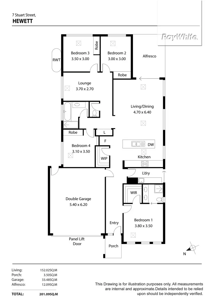 Floorplan of Homely house listing, 7 Stuart Street, Hewett SA 5118