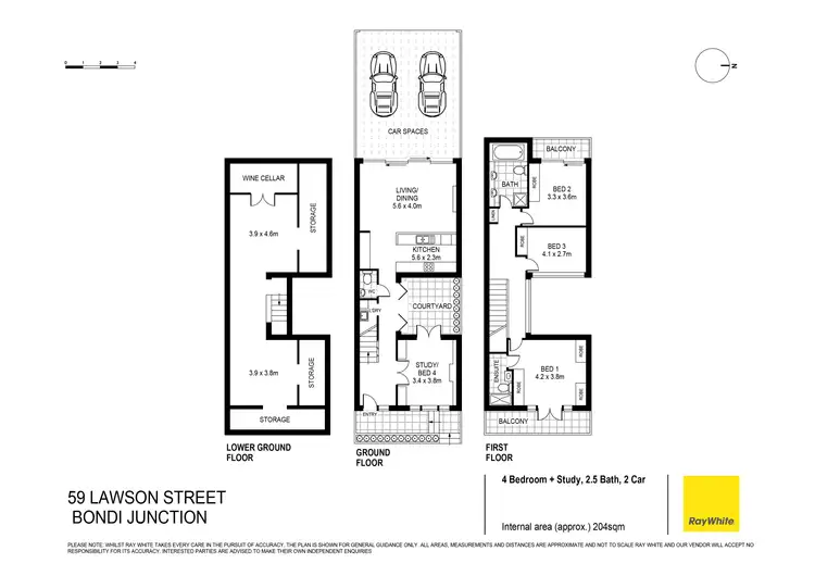 Floorplan of Homely house listing, 59 Lawson Street, Bondi Junction NSW 2022