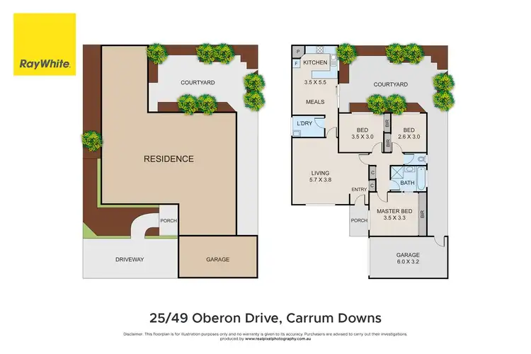 Floorplan of Homely unit listing, 25/49 Oberon Drive, Carrum Downs VIC 3201